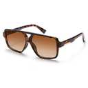 SOJOS Retro Oversized Square Polarized Sunglasses for Women and Men Vintage Shades Classic Large Sun Glasses SJ2618 Tortoise/ Brown