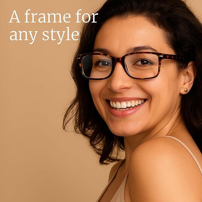 NOVIVON Reading Glasses for Women, Blue Light Blocking Readers, Computer Eye Glasses, Cheaters, +2.50