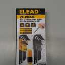 ELEAD Hex Key Allen Wrench Set: 27-Piece Premium MM(1.27mm-10mm) & SAE(3/64"-3/8) Allen Key Set with Grip Handle, Long and Short Arm with Ball End, Organized Storage