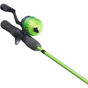 Lew's Mr. Crappie Crappie Thunder Spincast Reel and Fishing Rod Combo, Graphite Rod, 4.3:1 Gear Ratio, Interchangeable Retrieve, 6-Pound Line, Green
