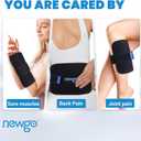 NEWGO Gel Ice Pack for Injuries Reusable, Hot Cold Compress Therapy Ice Wrap for Elbow, Wrist, Ankle, Shoulder Pain Relief, Injuries Pain Relief (11.8" x 7.8")