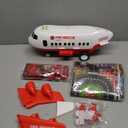 Dwi Dowellin Airplane Toy with Fire Truck Cars and Play Mat,Plane with Lights and Sounds for 3 + Years Old Boys and Girls