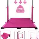 Gymnastics Kip Bar for Home Indoor Training,Horizontal Bar for Kids Girls Junior,Adjustable Arms from 3' - 5' Gym Equipment,1-4 Levels,300lbs Weight Capacity