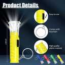 Geelin 200 Pcs Mini Flashlight Keychain Bulk Assorted Colors Flashlight Small LED Torch Keyring for Hiking Camping Party Favors Travel Night Reading Dog Walking Goody Bag Stuffers(Colorful)