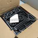 PASAMIC Collapsible Wagon 220 lbs, Heavy Duty Wagon Carts Foldable, Portable Wagons for Groceries, Beach Cart with All-Terrain Wheels & Drink Holders, Utility Wagon for Shopping, Sports, Camping,Black