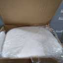 Accent Chair for Bedroom, Shell Shaped Velvet Vanity Chair with Pillow, Cream 20"D x 28"W x 35.5"H
