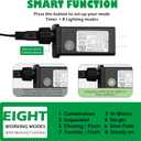 100LED G15 Christmas String Lights - 39ft Globe Fairy Lights with Timing Function, Connectable, 8 Modes Christmas Lighting for Home Bedroom Xmas Wreath Christmas Decorations - Red White Green