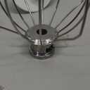 Stand Mixer Attachments 3-Piece Kit -Replace for Kitche.n aid Accessories K45WW Wire Whip/ K45DH Dough Hook /K45B Coated Flat Blade Paddle with Scraper -Stainless Steel by TOMOON