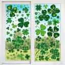 4 x 118Pcs St. Patrick's Day Decorations Window Clings, 9 Sheets Shamrocks, Gnome, Leprechaun Hat & Gold Coin St. Patrick's Day Window Stickers, Irish Window Decorations for Home & Party Supplies