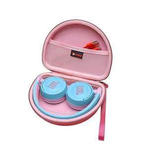 XANAD EVA Hard Case for JBL JR300BT / Jr310BT, Sony MDR-ZX110 / MDRZX110NC / MDR-ZX310AP Wireless On-Ear Headphones - Pink