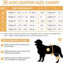 3 Pack Avont Washable Female Dog Diaper with Suspender, Reusable Girl Doggie Diapers for Small Medium Large Doggy in Heat Cycle Period Incontinence -XL