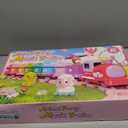 Train Set Toy Toddlers for 1-3 Learning Toy for Ages 1 2 3,Montessori Learning Matching & Sorting Toys,Christmas Birthday Gift Boys Girls (Pink)