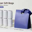 Vitalizart Paper Gift Bags With Ribbon Handles Set of 10 Assorted Colors Bulk Reusable For Gift Wrap Kids Birthday Bridal Shower Party Favors Goodie Bags Candy Christmas 8.07"x4.72"x9.84" Medium Size