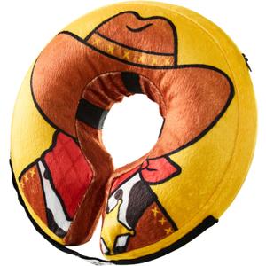 BENCMATE Inflatable Dog Cone Collar Alternative, Soft Dog Cone for Small Medium Large Dogs and Cats, Neck Recovery ECollar Donut Collar After Surgery (Medium, Cowboy) 