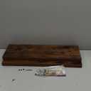 BAYKA Floating Shelves, 22.5 inches Rustic Wood Wall Shelves for BathroomBedroom, Living Room, Kitchen & Book, Hanging Display Decor Organization Shelf with 22 lbs Capacity (Rustic Brown)