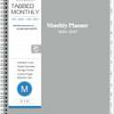 2 x 2026-2027 Monthly Planner/Calendar - 2 Year Planner 2026-2027, Monthly Tabs, 9  11, Jan 2026 - Dec 2027, Hard Cover, Inner Pocket - Grey