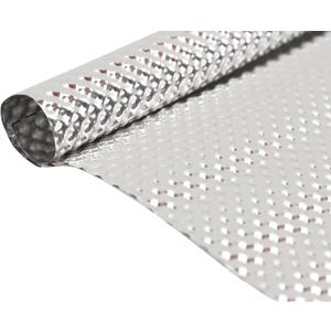 Embossed Aluminum Exhaust Heat Shield Automotive 20'' x 27.5'' High Temp Thermal Barrier Exhaust Wrap Electrical For Cars/Turbo Manifold