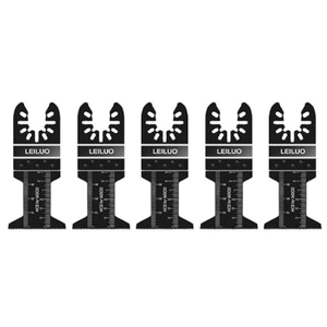 LEILUO 5 Pcs Multitool Blades Set for Wood Oscillating Saw Blades Universal Oscillating Tool Accessories with Storage Bag Compatible with DeWalt Makita Dremel and More