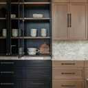 Solid Heavy-Duty 10 Pack 3-1/2 Inch Hole Center Black Cabinet pulls Matte Black is Suitable for Kitchens cabinets vanities Bathroom cabinets