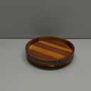 Acacia Wood Lazy Susan - 10 Inch Decorative Turntable for Table, Kitchen Organizer, 360 Degree Countertop or Centerpieces