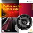 PIONEER F-Series TS-F1634R 6.5 2-Way Speakers (Pair) 200W Max, Balanced Sound + Smooth Treble, Great Stock Replacement, High-Efficiency Speaker Designed for OEM Power