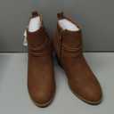 TRENDSUP Collection Women Fashion Booties (7.5, Brown)