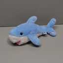 Hopearl LED Musical Stuffed Shark Lighting Up Singing Plush Toy Adjustable Volume Lullaby Animated Soothe Birthday Festival for Kids Toddler Girls, Blue, 16''