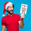 4 x Funny Fat Santa Christmas Card for Him Her, Hilarious Merry Christmas Card&Gift for Family Friend, Humorous Bad Santa Xmas Cards for Women Men (#1)