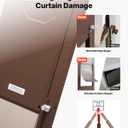 VEVOR Dog Door for Sliding Glass Door, 75 7/8 to 80 11/16 in Adjustable Height, Aluminum Alloy Frame with Rotating Hinges, Lock Design, 10 1/4 x 16 1/4 in Flap, Sliding Glass Pet Door for Renters