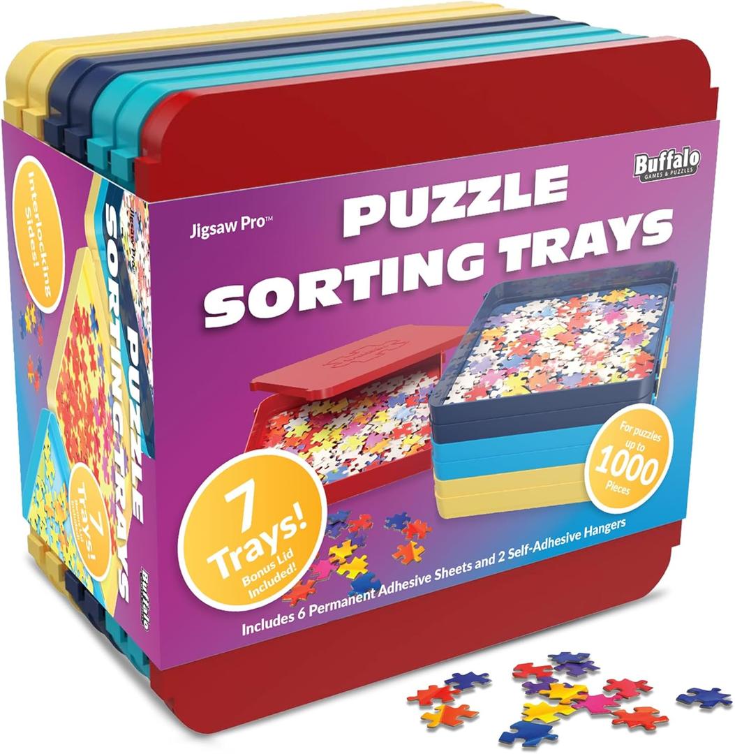 Buffalo Games - Puzzle Sorting Trays - 7 Count (Pack of 1)