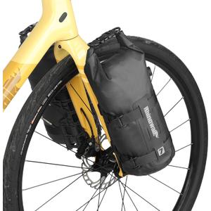 Rhinowalk Bike Front Fork Bag Waterproof Bike Pannier Bag Saddle Bag Fork Bag Rack Bicycle Bag 7L for Mountain Bike Road Bike Accessories-Black