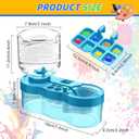 New Paint Brush Cleaner Tool, Acrylic Paint Brush Washing Station with Palette Face Paint Brush Water Cup for All Purpose Oil Watercolor Brush Painting Artist Professional Kits