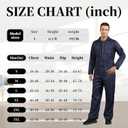 Navy Blue Jumpsuit for Men,Adult Coveralls Costume (Blue, L)