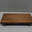 Handmade Solid Wood Soap Riser Stand - Rustic Farmhouse Style Tray for Kitchen, Bathroom & Home Décor | Stable Wooden Soap Holder & Countertop Organizer (10x4.7 Inch)