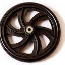 Walker Rollator Replacement 7.5" Wheels Black (1pis) (REAR 1)