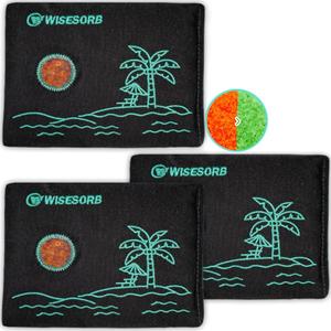 200g x 3pcs Rechargeable Desiccant Packs, Color Indicating Silica Gel Packets with Transparent Window, Moisture Absorbers,Reusable Dehumidifier Bags for Storage Safe Closet Basement Camera