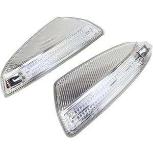 Door Mirror Side Mirror LED Turn Signal Light for Mercedes Benz C250 C300 C350 C63 2008-2014,LED Dynamic Side Mirror Signal Light, Replaces 2048200721+2048200821