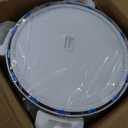 Mixoo Low Profile Bladeless Ceiling Fan with Light & Remote, Flush Mount Dimmable Ceiling Fan Lighting Kit, 6-Speed Quiet Reversible Motor for Bedroom Kids Room Kitchen Modern White(20In)