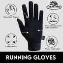 Lightweight Glove Liners for Cold Weather - Touch Screen Running Gloves for Men Women Cycling Skiing.