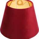 DOITOOL E27 Lamp Shade for Table Lamp, Red Lamp Shade, Barrel Cloth, Small s for Floor Light Ceiling Light Covers, Replacement for Bedroom Living Room Decor