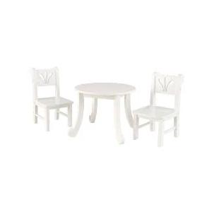 KidKraft Wooden Lil' Doll Table & Chair Set for 18-Inch Dolls - White