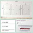 Peel and Stick Wainscoting Panels, 3 Set 20"x27" Wall Molding + 2pcs Chair Rail Trim, Pre-Cut Self Adhesive Premade Molding Panel for Bathroom Hallway Door Nursery Wall, Ready to Assemble, 20"x27" + 39.4"x2 Trim Set