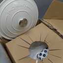 Enameled Cast Iron Dutch Oven - Umite Chef 5QT Pot with Lid & Cotton Potholders - Heavy-Duty Cookware for Bread Baking, Braising, Stews, Roasting(Cream White)