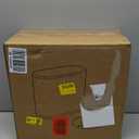 IEEK 12 Liter Rectangular Plastic Trash Can with Press Top Lid,White Modern Wastebasket Thin Trash Cans,3.2 Gallon Garbage Container Bin for Bathroom,Bedroom,Kitchen,Office and Powder Room