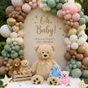 MaoGoLan 5Pcs Big Teddy Bear Plush with 4 Babies,41" Cuddly Giant Bear Stuffed Animal with Zipper Storage for Small Teddy Bear Plushies in Bulk for Baby Shower,Party Favor,Decorations,Kids,Adults