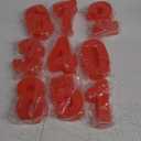 10 Inch 9 pieces Large Size Number Moulds Baking Forms Silicone Number Mold Cake Pan (10 inch)