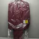 Le Suit One Button Long Sleeve Jacket & Fly Front Slim Pant Bordeaux, Size 14