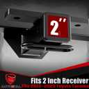 Class 3 Trailer Hitch Compatible with 2016 2017 2018 2019 2020 2021 2022 2023 Toyota Tacoma, 2 inch Rear Tow Hitch Receiver, Black Powder Coated Alloy Carbon Steel