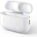 Jinstyles Wireless Charging Case Compatible with AirPods Pro: Replacement Charger Case with Bluetooth Pairing, Earbuds Not Included (White, AirPods Pro 3 Charging Case)