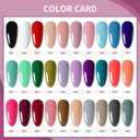 JODSONE 30 Colors Gel Nail Polish Set Same Color Same Bottles 6 PCS of Functional Gel Polish